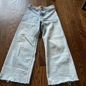 Zara girls wide leg jeans size 11-12.